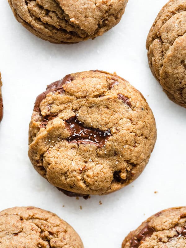 vegan spiced chocolate chunk cookies