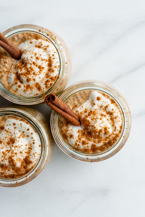 pumpkin spice latte chia pudding