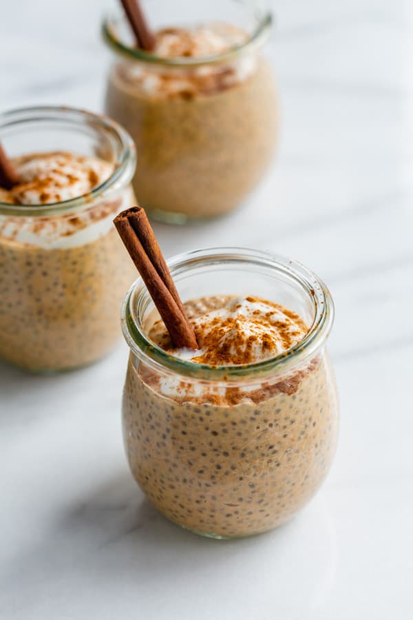 pumpkin spice latte chia pudding