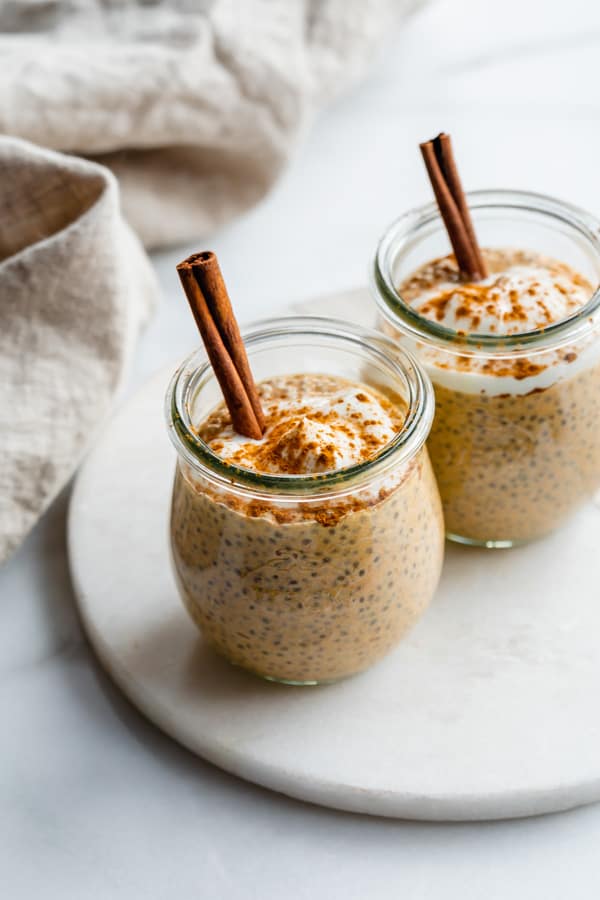 pumpkin spice latte chia pudding