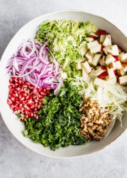 shaved brussels sprouts, fennel & apple salad