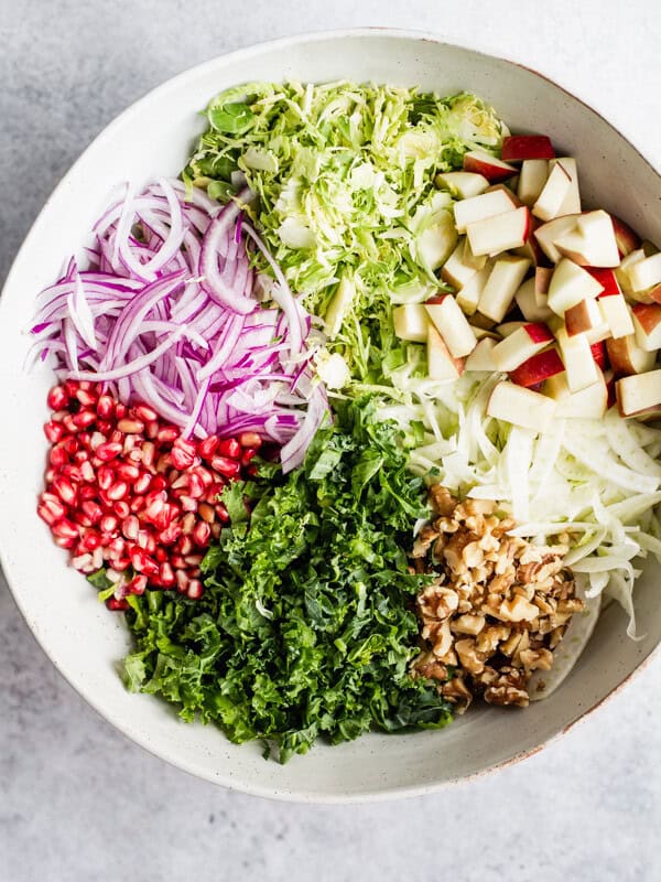 shaved brussels sprouts, fennel & apple salad