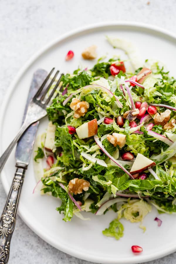 shaved brussels sprouts, fennel & apple salad