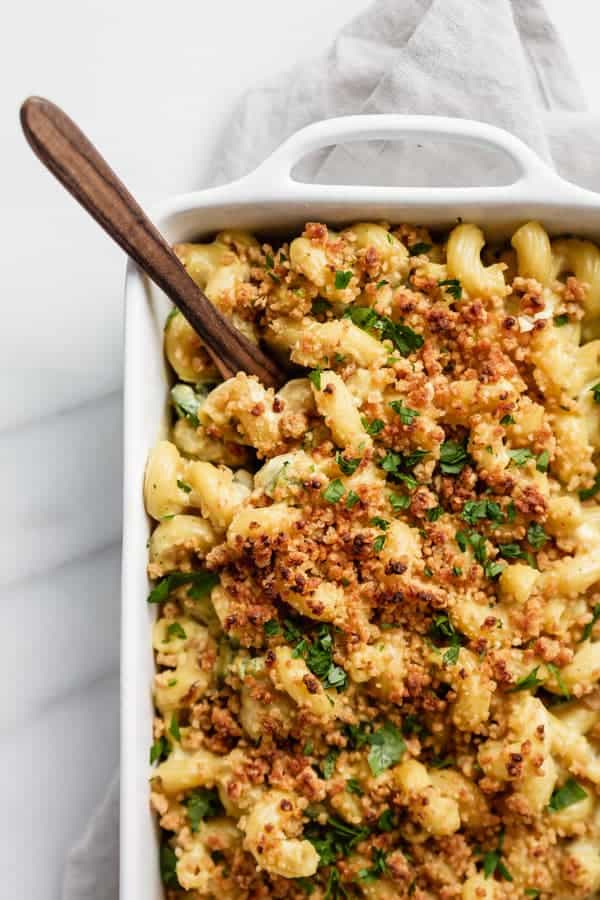 vegan jalapeno popper mac and cheese
