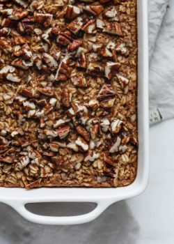 pecan pie baked oatmeal