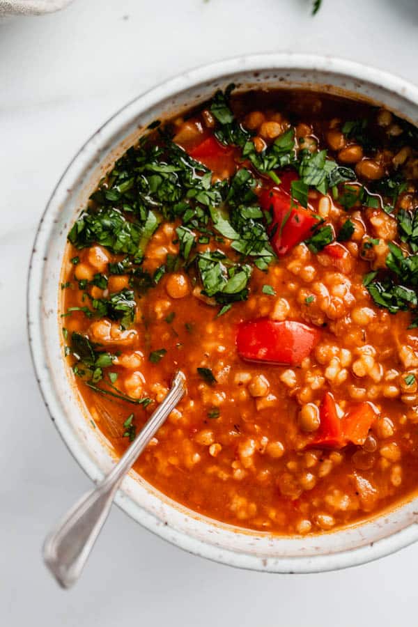 vegan stuffed pepper soup