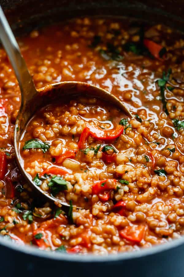vegan stuffed pepper soup