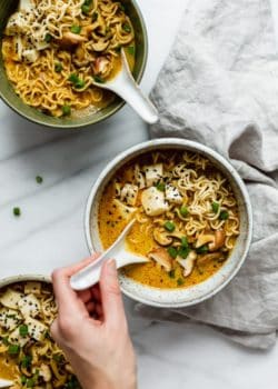 Spicy Thai vegan ramen 1