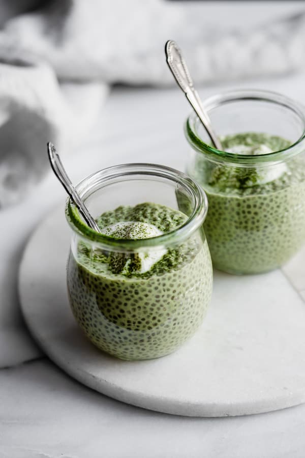 matcha latte chia pudding