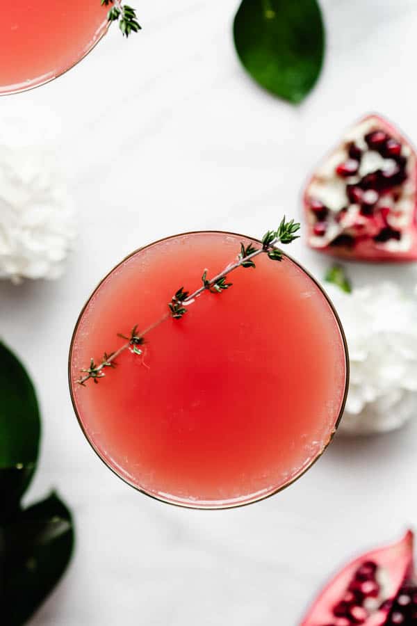 pomegranate kombucha mimosa