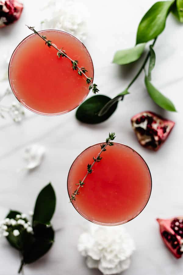 pomegranate kombucha mimosa