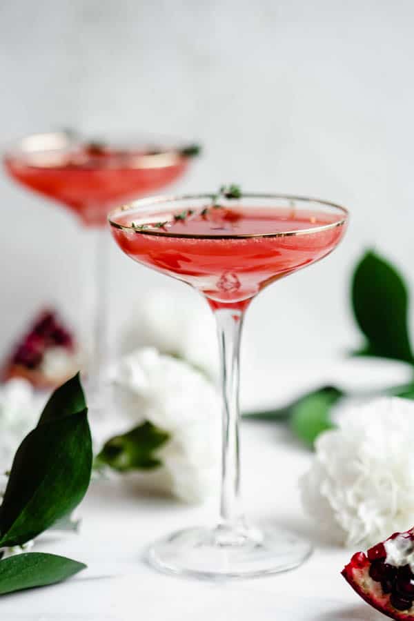 pomegranate kombucha mimosa