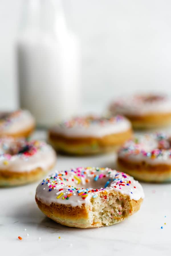 vegan cake batter donuts