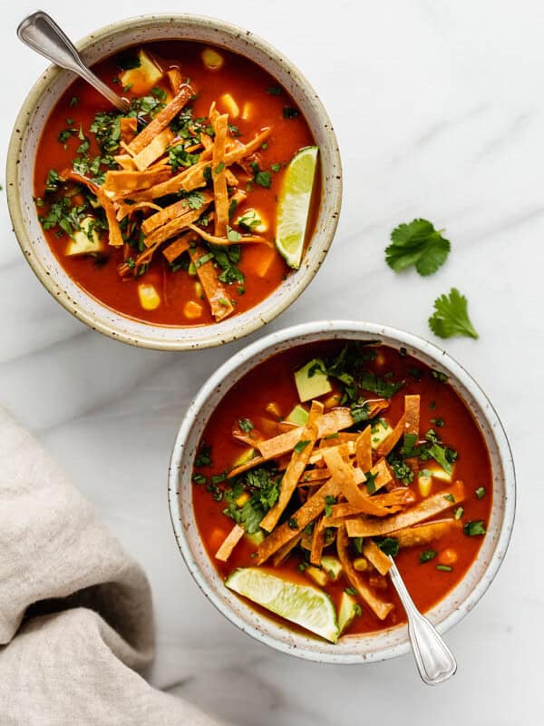 vegan tortilla soup