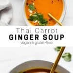 Thai carrot ginger soup