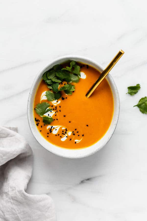 Thai carrot ginger soup