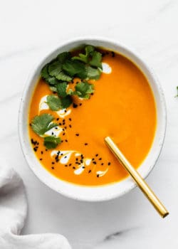 Thai carrot ginger soup