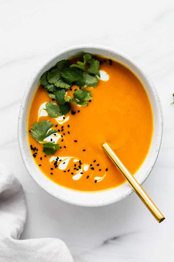 Thai carrot ginger soup