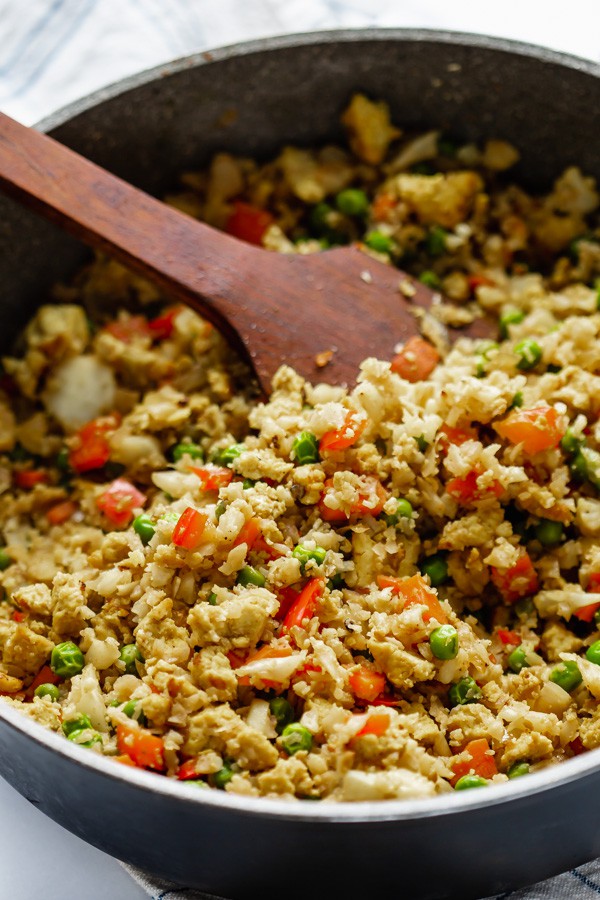 vegan cauliflower fried rice
