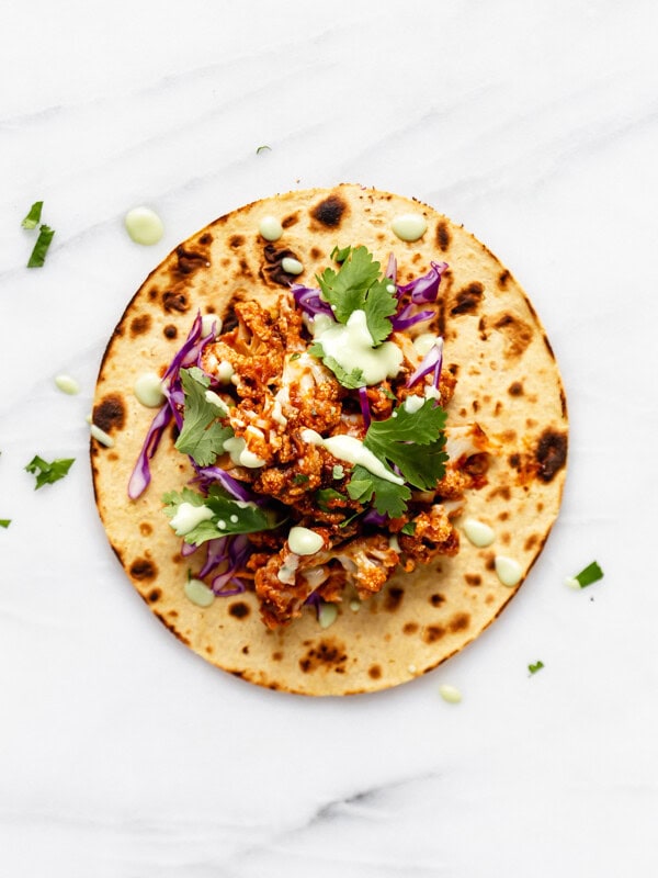 Cauliflower tinga tacos