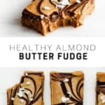 salted almond butter fudge