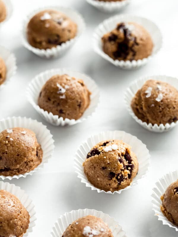 peanut butter oatmeal cookies topped with flakey sea salt