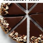 vegan chocolate hazelnut tart