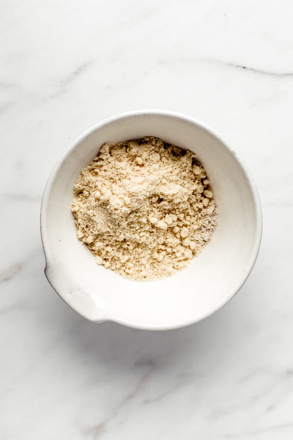 a bowl of almond flour