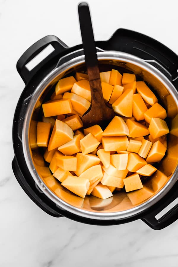 butternut squash in an intant pot