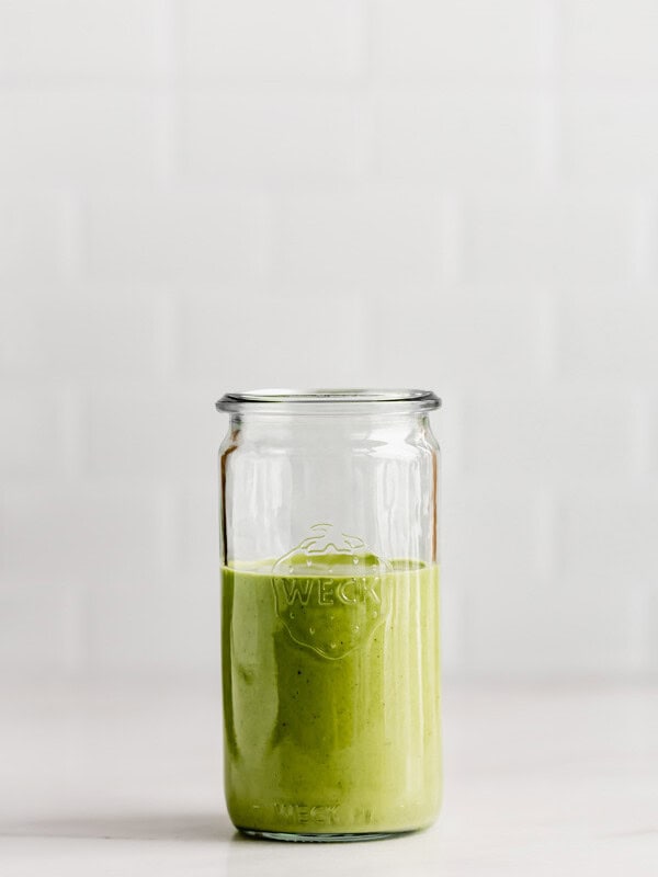 Green Goddess Dressing in a jar