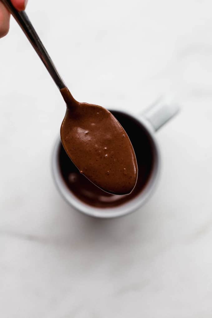 a spoonful of cake batter