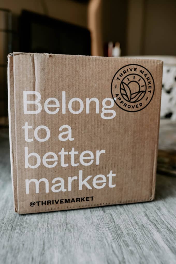 A thrive market delivery box