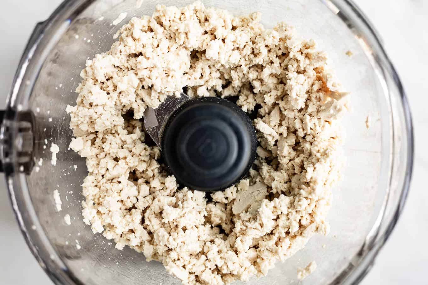 scrambled tofu in a food processor