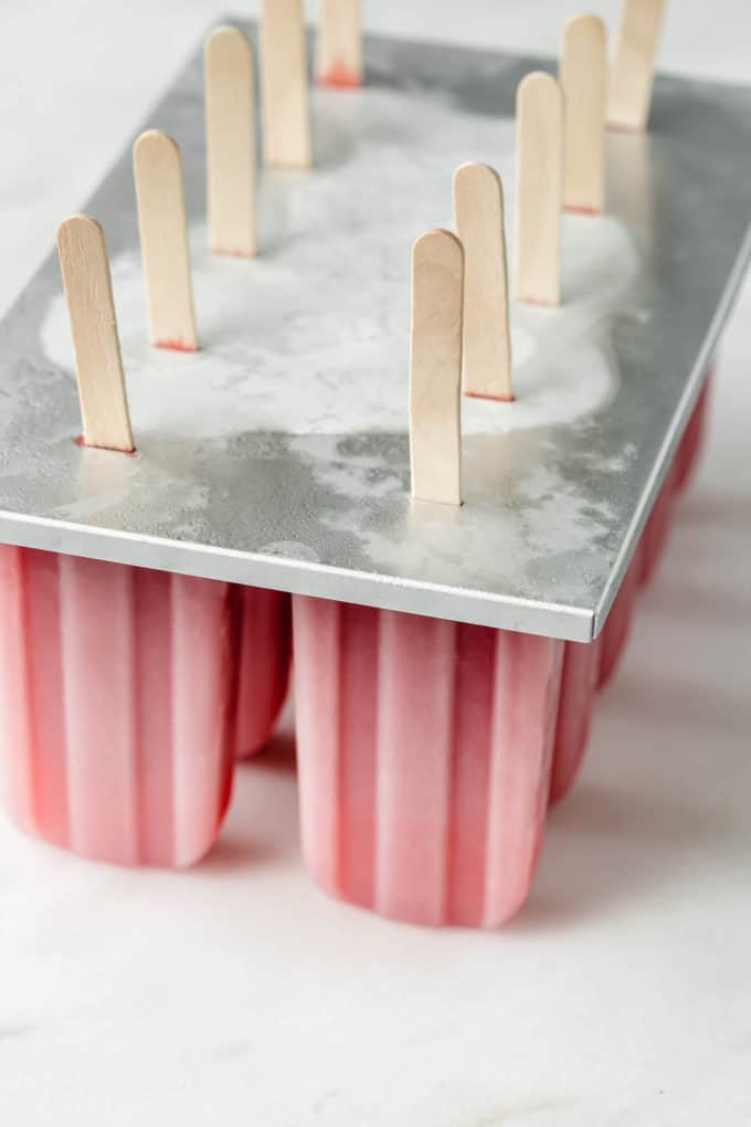 Popsicles in a popsicle mold