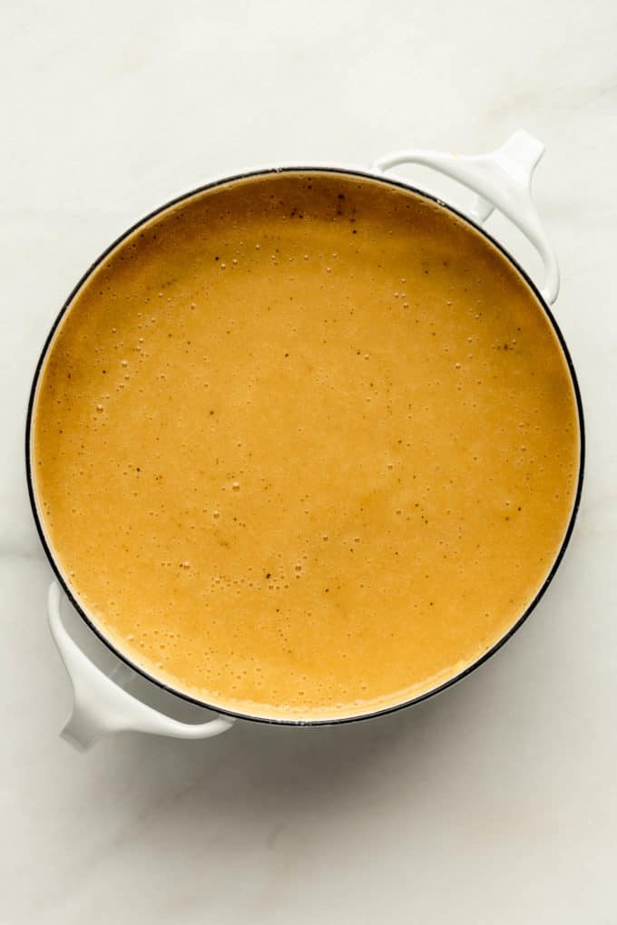 blended vegan potato soup