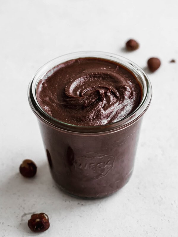 A jar of Vegan nutella