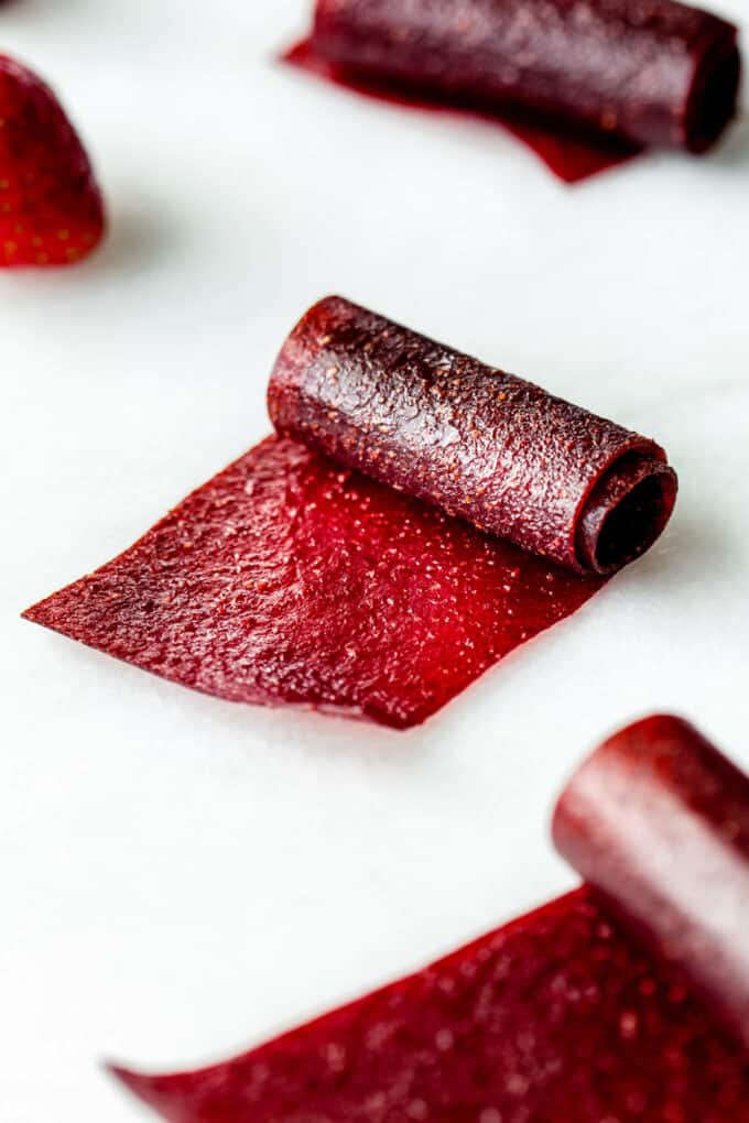 strawberry fruit roll up