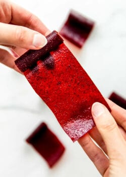 a homemade fruit roll up
