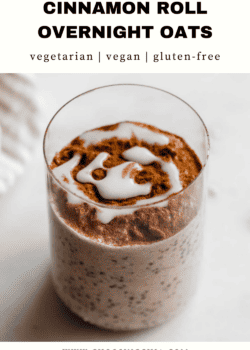 Cinnamon Roll Overnight Oats Recipe