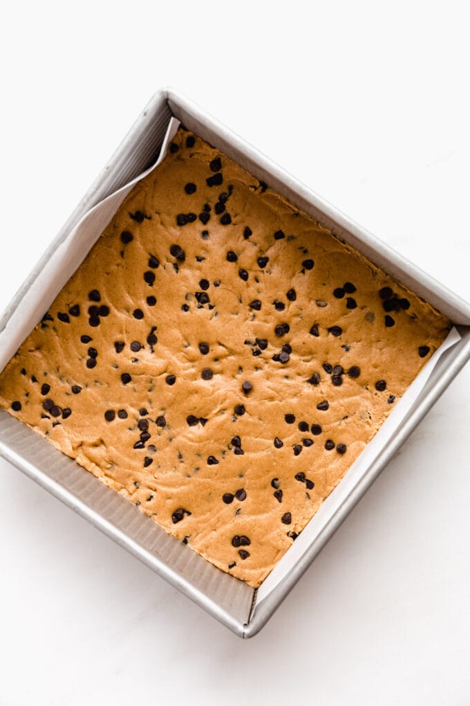 a tray of homemade perfect bars
