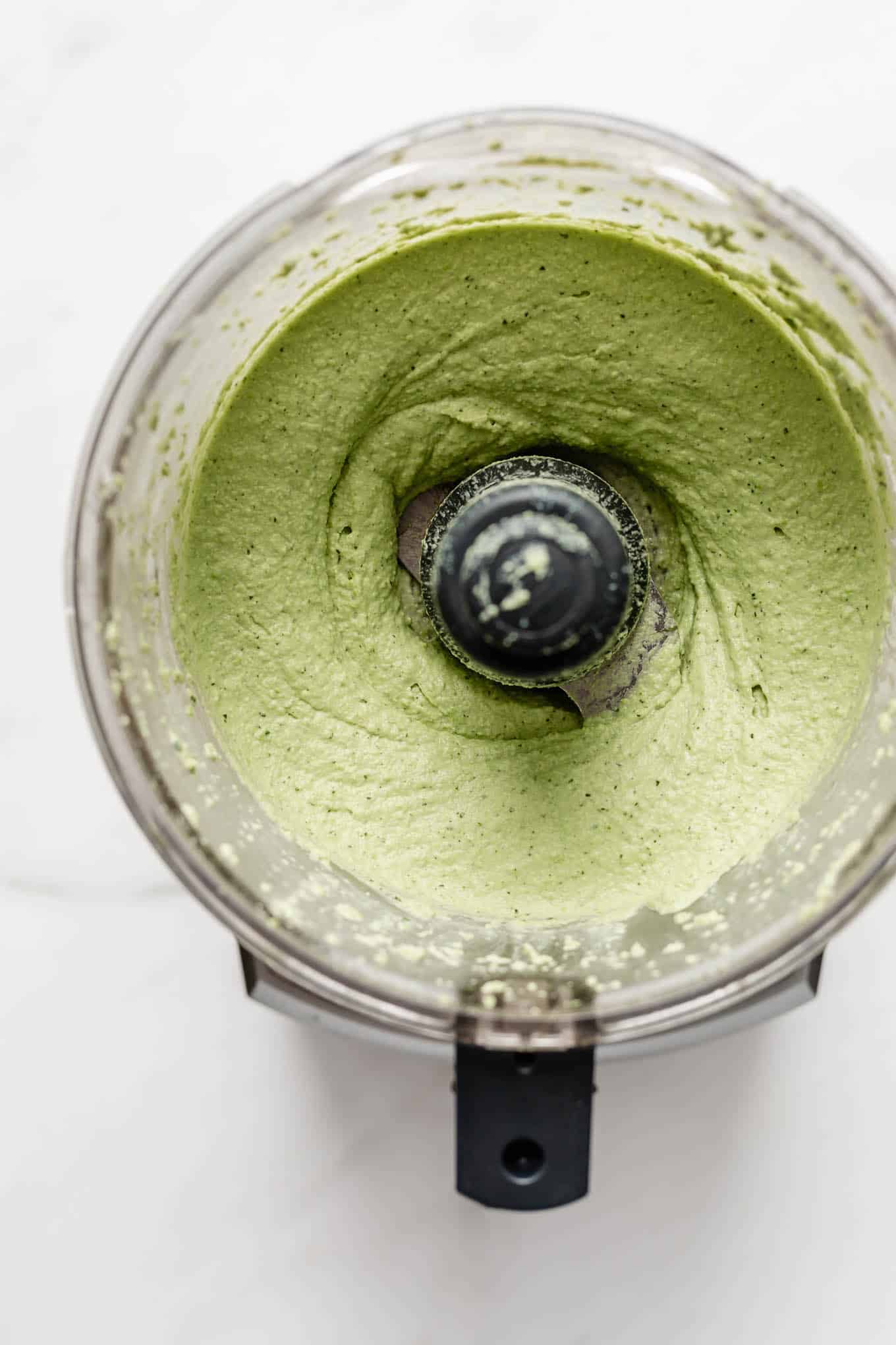 edamame hummus in a food processor.