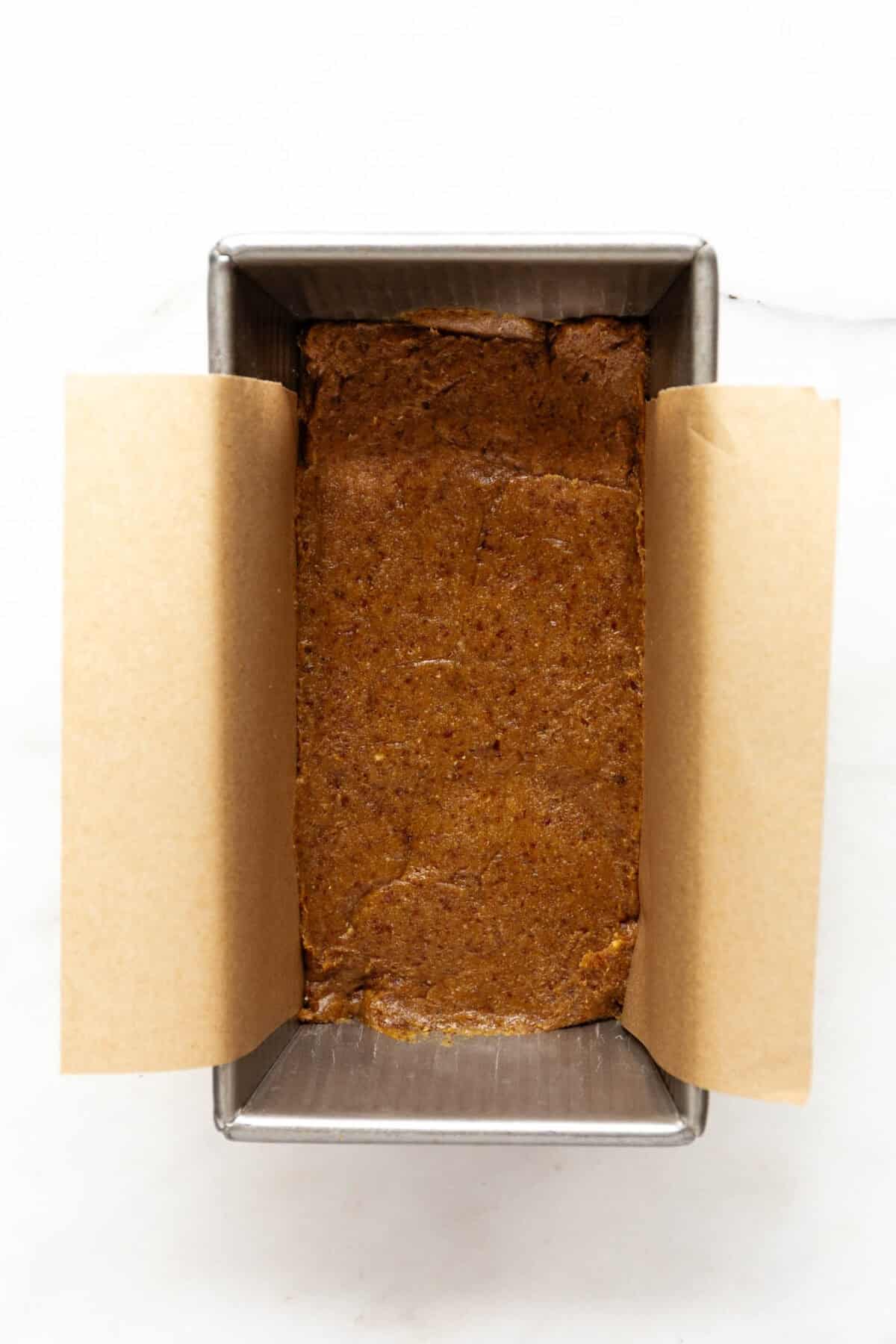 date carmel in a loaf pan.